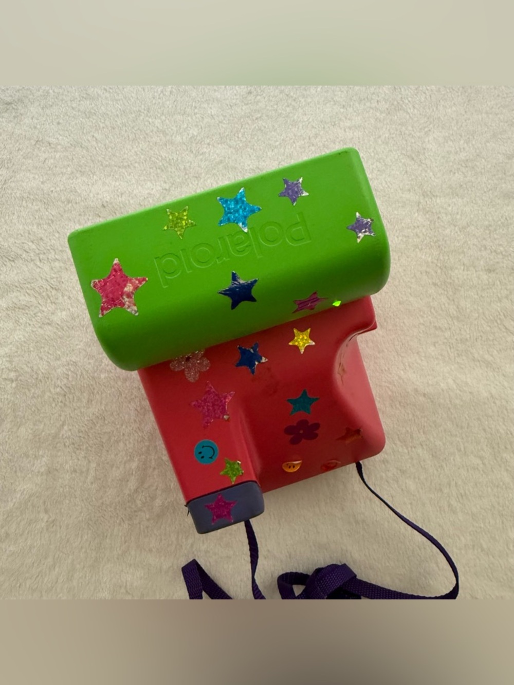 Vintage Mattel 98 Barbie Polaroid Instant 600 Camera With Strap Tested Working - Picture 7 of 9